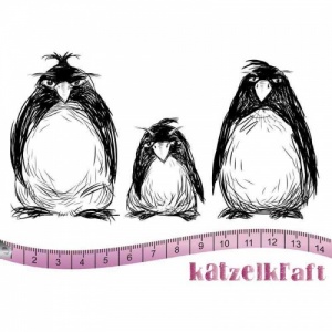 Katzelkraft Unmounted Rubber Stamp - Les Pingouins Grumpy - KTZ145