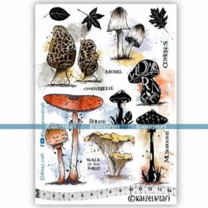 Katzelkraft Unmounted Rubber Stamp Set - Mushpignons - KTZ277