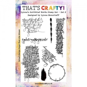 That's Crafty! Clear Stamp Set - Lynne's Scribbled Words - Set 2