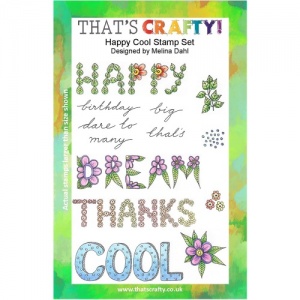 That's Crafty! Clear Stamp Set - Happy Cool