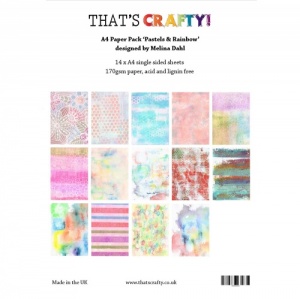 That's Crafty! A4 Paper Pack - Pastels and Rainbow