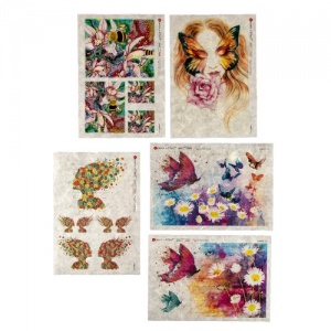 Paper Designs Rice Paper Collection - Butterflies and Bees