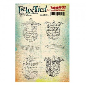 PaperArtsy Cling Mounted Stamp Set - Eclectica³ - Lin Brown - ELB08