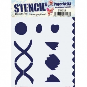 PaperArtsy Stencil - France Papillon - PS228