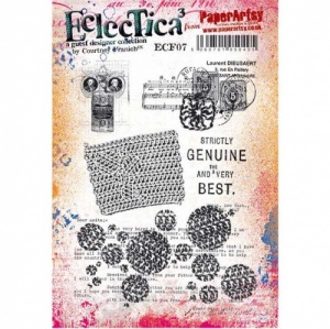 PaperArtsy Cling Mounted Stamp - Eclectica³ - Courtney Franich - ECF07