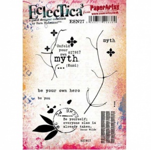 PaperArtsy Cling Mounted Stamp Set - Eclectica - Sara Naumann - ESN27