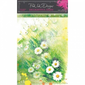 Pink Ink Designs A4 Rice Paper - Delightful Daisy
