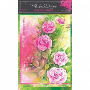 Pink Ink Designs A4 Rice Paper - Garden Rose