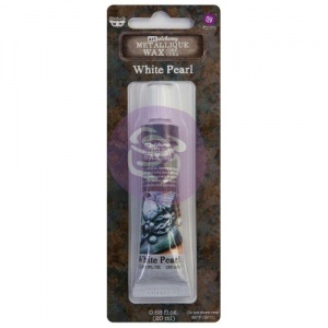 Prima Finnabair Art Alchemy Metallique Wax - White Pearl