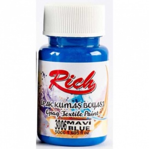 Rich Hobby Opaque Fabric Paint - Blue