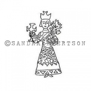 Rubber Moon - Sandra Evertson - Cling Mounted Stamp - Devotion