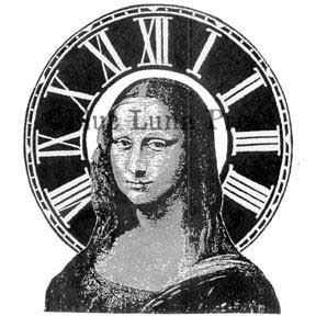Rubber Moon - Ma Vinci - Cling Mounted Stamp - Mona Donna Numeric