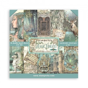 Stamperia Double Sided 12in x 12in Paper Pad - Magic Forest - SBBL130