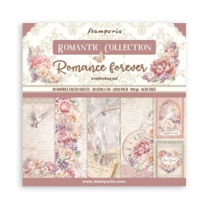 Stamperia Double Sided 12in x 12in Paper Pad - Romance Forever - SBBL146