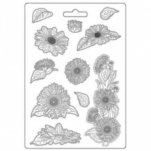 Stamperia A4 Soft Mould - Sunflower Art - K3PTA4562