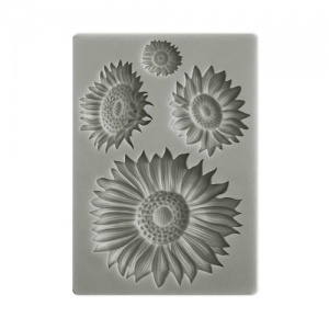 Stamperia A6 Silicone Mould - Sunflower Art - Sunflowers - KACM09