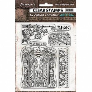 Stamperia Acrylic Stamp Set - Magic Forest - Adventure - WTK168