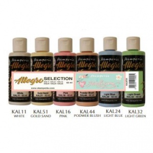 Stamperia Allegro Acrylic Paint Selection - Christmas Rose - KALKIT01