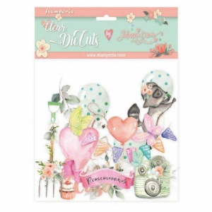 Stamperia Clear Coloured Die Cuts - Celebration - DFLDCP05