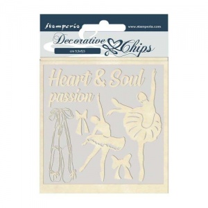 Stamperia Decorative Chips - Passion - Dancer
