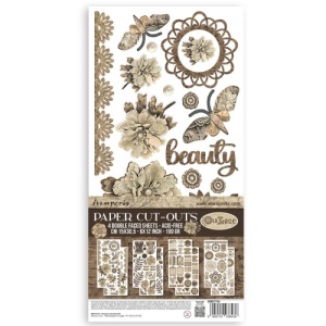 Stamperia Double Sided Paper Cut Outs - Old Lace - SBBCT04