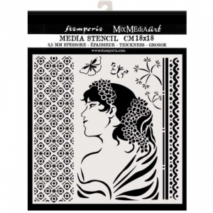Stamperia Stencil - Hortensia - Lady Side