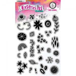 Studio Light Art by Marlene Cling Stamp Set - Essentials Collection - Mixed Elements - ABM-ES-STAMP176