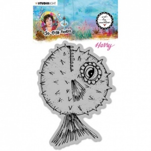 Studio Light Art by Marlene Cling Stamp - So-Fish-Ticated Collection #15 - Harry Blowfish