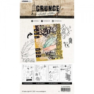 Studio Light Grunge Artist's Atelier Collection Clear Stamp Set ...