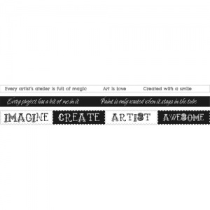 Studio Light Grunge Artist's Artlier Collection Washi Tape - Background - WASHI04