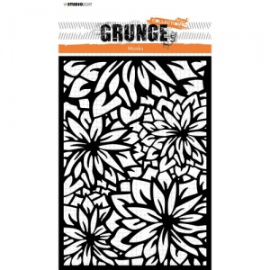 Studio Light Grunge Collection Mask - Flower Background - SL-GR-MASK99