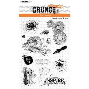 Studio Light Grunge Collection Clear Stamp Set - Inspire and Create - SL-GR-STAMP229