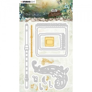 Studiolight Jenine's Mindful Art - New Awakening Collection Die Set - Musical Elements & Torn Notes - JMA-NA-CD21
