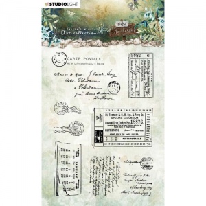 Studiolight Jenine's Mindful Art Clear Stamp Set - New Awakening Collection - Postcards and Tickets - JMA-NA-STAMP20