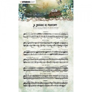Studiolight Jenine's Mindful Art Clear Stamp - New Awakening Collection - Sheet Music - JMA-NA-STAMP18