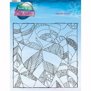 Studio Light Just Lou - Mindful Moodling Collection Clear Stamp - Love the Leaves - JL-MM-STAMP191