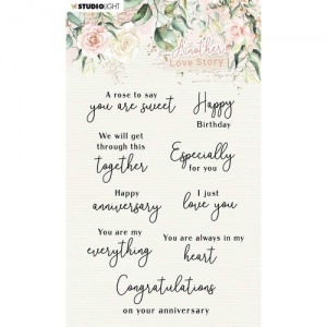 Studio Light Clear Stamp Set - Another Love Story - Love Phrases - SL-ALS-STAMP02