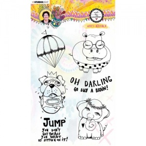 Studiolight Art by Marlene Clear Stamp Set - Marlene's World #63 - Goofy Animals
