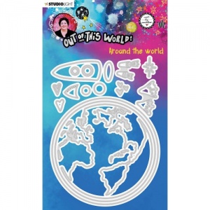 Studio Light Art by Marlene Cutting & Embossing Die - Out of This World Collection - Around the World - ABM-OOTW-CD86