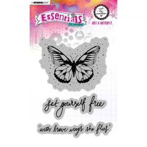 Studio Light Art by Marlene Cling Stamp Set - Essentials Collection - Just a Butterfly - ABM-ES-STAMP129