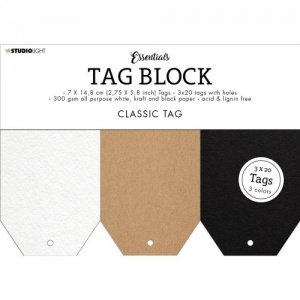 Studio Light Essentials Tag Block - Classic - SL-ES-TAGBL01