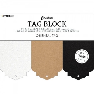 Studio Light Essentials Tag Block - Oriental - SL-ES-TAGBL02