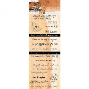 Studiolight Just Lou Butterfly Collection Chipboard Quotes - JL08