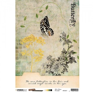 Studio Light Just Lou Butterfly Collection A4 Rice Paper #21