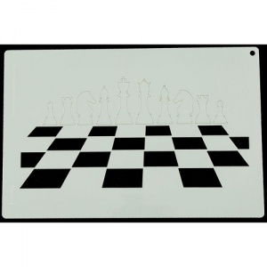 That's Crafty! A4 Stencil - Chessboard - TC40013