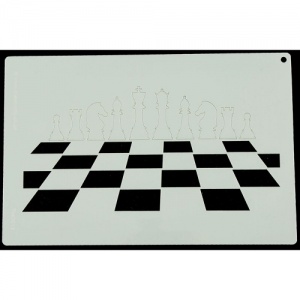 That's Crafty! A4 Stencil - Chessboard - TC40013 | Thats Crafty