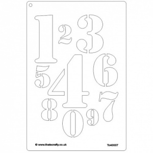 That's Crafty! A4 Stencil - Numbers - TC40007
