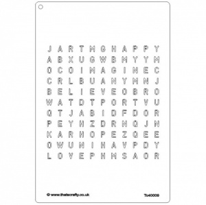 That's Crafty! A4 Stencil - Word Search - TC40009