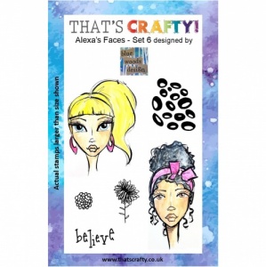 That's Crafty! Clear Stamp Set - Alexa's Faces - Set 6