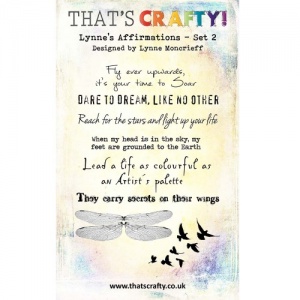 That's Crafty! Clear Stamp Set - Lynne's Affirmations - Set 2